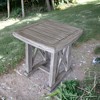 Courtyard Casual Driftwood Gray Teak Surf Side Outdoor End Table - 2 of 2