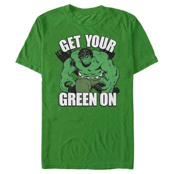 Men's Marvel St. Patrick's Day Hulk Green On T-Shirt