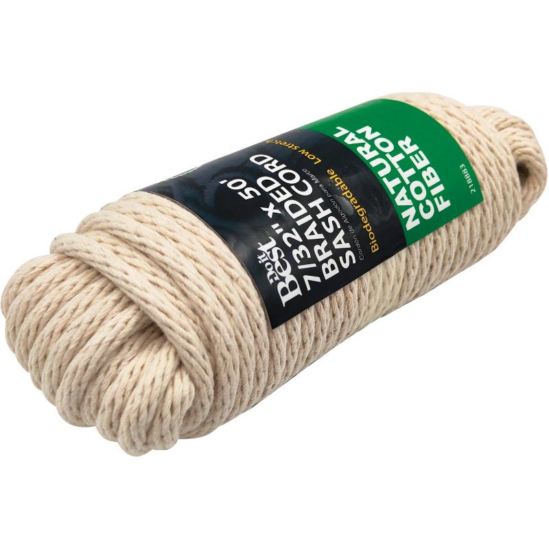 Do it Best  7/32 In. x 50 Ft. White Solid Braided Cotton Sash Cord 218883, 2 of 3