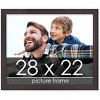 PosterPalooza | Textured Brown Picture Frame - UV Acrylic, Backing Board, Hanging Hardware Included - 2 of 4