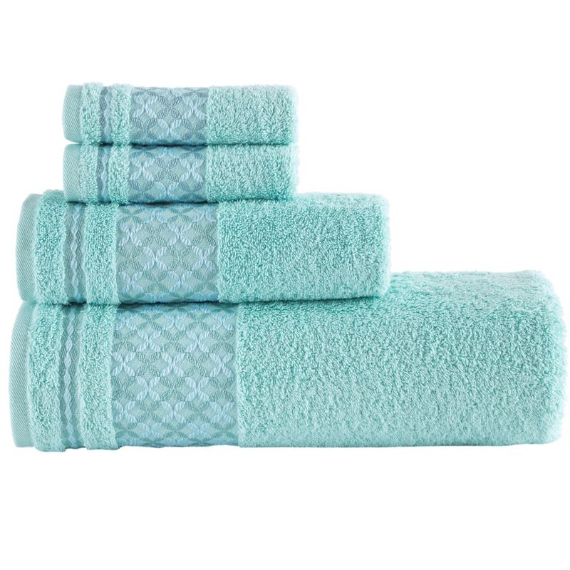 Kafthan Textile Plaid Cotton Bath Towels (Set of 4), 1 of 6