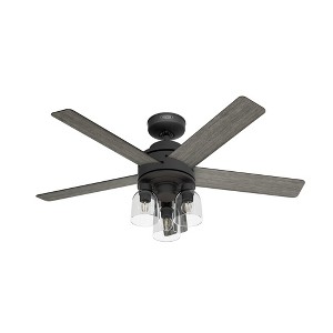 Hunter 52" Lochemeade Matte Black Lighted Ceiling Fan with 5 Blades and Handheld Remote for Ultimate Cooling Experience - 1 of 1