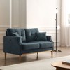 NicBex 56.7 Inch Loveseat Sofa with USB Charging Ports Comfy 2 Seater Couch with Wood Legs for Living Room,Apartment - image 4 of 4