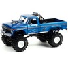 1974 Ford F-250 Ranger XLT Monster Truck w/48-Inch Tires Blue Met. Midwest Four Wheel Drive 1/18 Diecast Model Car Greenlight - 2 of 4