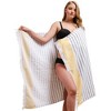 American Soft Linen 4 Piece Turkish Peshtemal Beach Towel Set, Light Weight Peshtemal Beach Pool Towels - 3 of 4