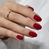 BTArtboxnails Cardinal Red Oval Nails - Press On Nails - 3 of 4