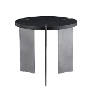 NicBex Round Coffee Table 19.68" or 35.43"W Wood Top & Metal Feet Ready-to-Assemble for Living Room - 1 of 4