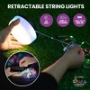 Bell + Howell Retractable LED String Lights 32 Ft Portable RGB Camping Outdoor Lighting USB C Rechargeable - 4 of 4