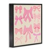 Stupell Industries Trendy Pink Bows Assortment Framed Giclee Art - 2 of 4