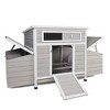 Gulches 35in H x 72in W x 25in D Deluxe Chicken Coop Gray White Matte 1 Pack Large Wooden Chicken Coop - 4 of 4