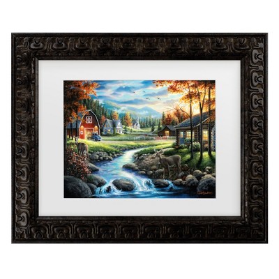 Trademark Fine Art - Chuck Black Country Living Matted Framed Art ...