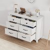 Acekool 6-Drawer Dresser, 47" Wide Storage Cabinet with Removable Legs & Anti-Tip Device, Modern Chest for Bedroom, Living Room - 4 of 4