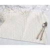 Saro Lifestyle Fused Placemat (Set of 4), 14"x20", Silver - 2 of 2