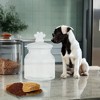 Amici Home Cosmopawliton Glass Canister White, Large Dog Treat Container, Airtight, Cute Dog Treat Jar for Kitchen Counter, with Dog Handle 52 oz - 2 of 4