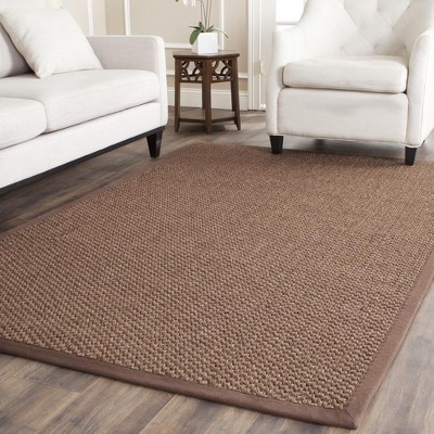 Chocolate Brown 5'x8' Hand-Knotted Wool Area Rug