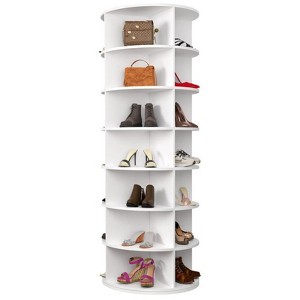 YIYIBYUS Rotating 7-Tier Spinning Shoe Rack, Free Standing Shoe Organizer - 1 of 4