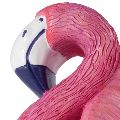 Hand-Painted Pink Flamingo Resin Soap Dish