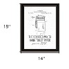 HomeRoots Correct Way to Hang Toilet Paper Black Framed Print Bathroom Wall Art - 3 of 3