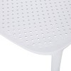 Ivy 2pk Resin Modern Stacking Dining Chairs - White - Christopher Knight Home: Weather-Resistant, No Assembly Required - 4 of 4
