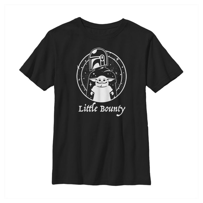 Boy's Star Wars The Mandalorian The Child Mando Little Bounty T-Shirt, 1 of 5