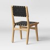 Ceylon Woven Dining Chair Black/Natural - Threshold™: Rubberwood Frame, Polyurethane Weave, 250lb Capacity - image 4 of 4