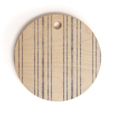 Holli Zollinger AEGEAN MULTI STRIPE Round Cutting Board - Deny Designs