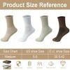 SEVOBAL 4 Pairs Pilates Stockings Toes Home Pilates Socks for Women Non Slip Grippers Yoga Crew Socks Barre, Multicolored, 11.7"*0.39"*0.39" - 3 of 4