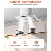 VEVOR Range Hood, 30 inch Chimney-Style Ceiling Mount Vent, 800 CFM Stainless Steel Kitchen Stove Hood with Gesture, Silver - 3 of 4