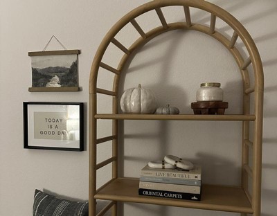 72" Holladay Curved Wooden Bookcase - Threshold™ Designed With Studio