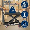 Clearance, Hydraulic Lift Table Cart, 1100 LB Heavy Duty Scissor Lift Cart, 10–35.4" Height, Non-Slip Platform, Swivel Wheels - 2 of 4