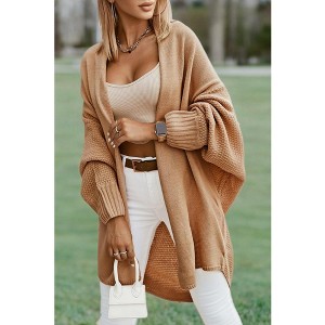 Imily Bela Women's Autumn/Winter Solid Color Fashionable Front Open Long Cardigan Sweater for Casual Wear - 1 of 4