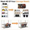 Heavy Duty Storage Shelves - 5-Tier Adjustable Metal Shelving Unit for Garage, Basement & Pantry Organization - 3 of 4