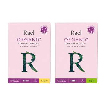 Rael Organic Cotton Regular & Super Tampons Duopack - 32ct