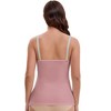 INSPIRE CHIC Women's Crisscross Lace Trim Adjustable Straps Maternity Nursing Tops Camisole Padded for Breastfeeding - 2 of 4