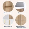 6 Drawers Dresser for Bedroom,47.2" Fluted Wood Double Dresser with Metal Handles - 4 of 4