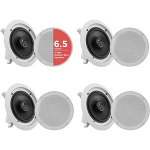 Pyle 6.5’’ Bluetooth Home Ceiling Speakers (4-Pack) - PDICBT266 - 1 of 4