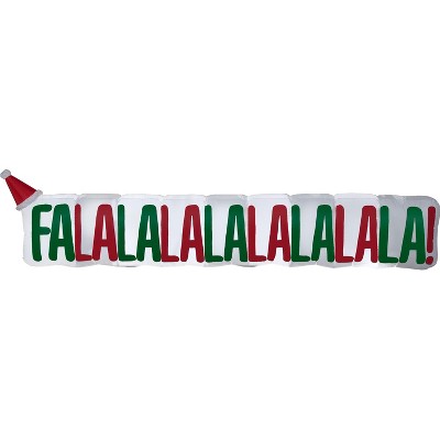 Gemmy Christmas Airblown Inflatable FaLaLa Sign, 2.5 ft Tall, Multicolored