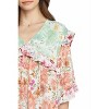 Women's Ruffled & Floral Top - entro - 4 of 4