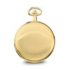 Black Bow Jewelry Charles Hubert Gold Finish Satin White Dial Day/Date Pocket Watch - 2 of 4