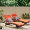Christopher Knight Home Salem Outdoor Wicker Adjustable Chaise Lounges with Cushion (Set of 2) - 2 of 4