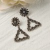SOHI Women's Antique Silver Party Drop Earrings - 2 of 4