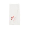 Saro Lifestyle Underwater Fantasy Embroidered Coral Napkin (Set of 6), White, 20"x20" - 2 of 4