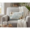I Smile Because Quote Pillow – Cotton Blend 12.5x8 inch by Manual Woodworkers and Weavers - 3 of 3