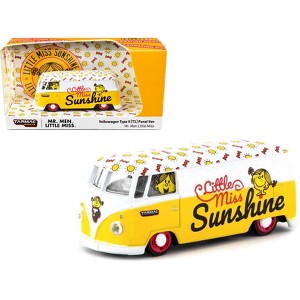 Volkswagen Type II (T1) Panel Van Yellow and White "Mr. Men & Little Miss" 1/64 Diecast Model Car by Schuco & Tarmac Works - 1 of 3