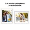 Americanflat 26x32 Picture Frame  - Use as 22x28 Frame with Mat or Display 26x32 Photo Without Mat - Hudson Collection - White - 4 of 4