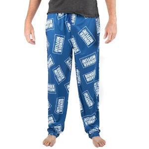 THE OFFICE BLUE AOP DUNDER MIFFLIN SLEEP PAJAMA PANTS - 1 of 2