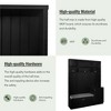 The Misty Moon Black Hall Tree Functional Hallway Shoe Cabinet with Bench and Cushion Modern Coat Rack with Hooks - 4 of 4