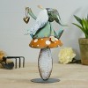 VIP Metal 15 in. Multicolor Gnome on Mushroom Decor - 2 of 4
