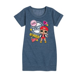 - LOL Surprise! - M.C. Swag Vibe Graphic Short Sleeve Fleece Dress - 1 of 4