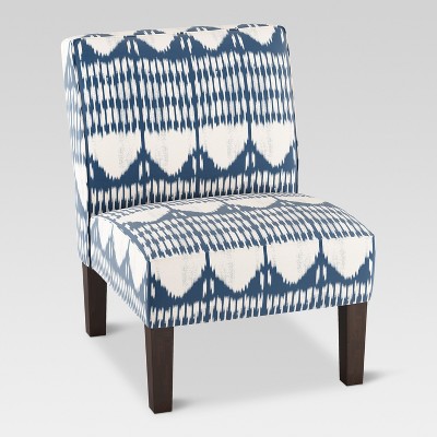 Burke Slipper Chair - Ikat Blue Tones - Threshold™